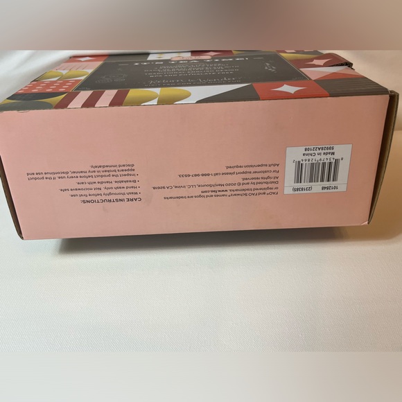 F.A.O Schwarz 9 Piece-3 Color Tea Party English Porcelain Set-Hand Painted Glaze - Picture 6 of 11